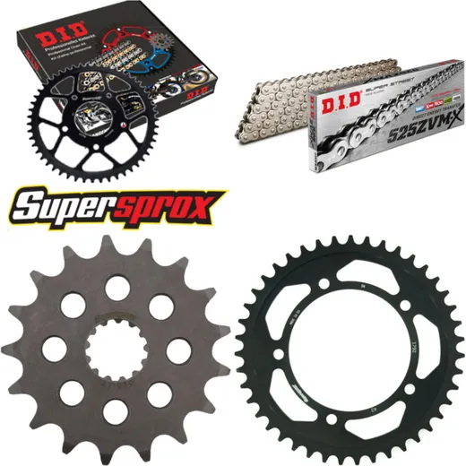 Chain Kit - Steel - for: SUZUKI GSX-R 750 04-05 17-43-110 DID525ZVM-X(S&S) rivet