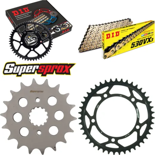 Chain Kit - Steel - for: SUZUKI GSF1250 A /SA Bandit 07-15/GSX 18-43-118 DID530VX3(G&B) endless