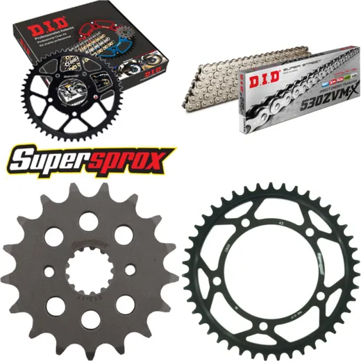 Chain Kit - Steel - for: SUZUKI GSX-R 1000 07-08 17-43-112 DID530ZVM-X(S&S) rivet