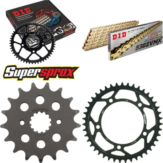 Chain Kit - Steel - for: SUZUKI GSX-R 1000 07-08 17-43-112 DID530ZVM-X(G&G) rivet