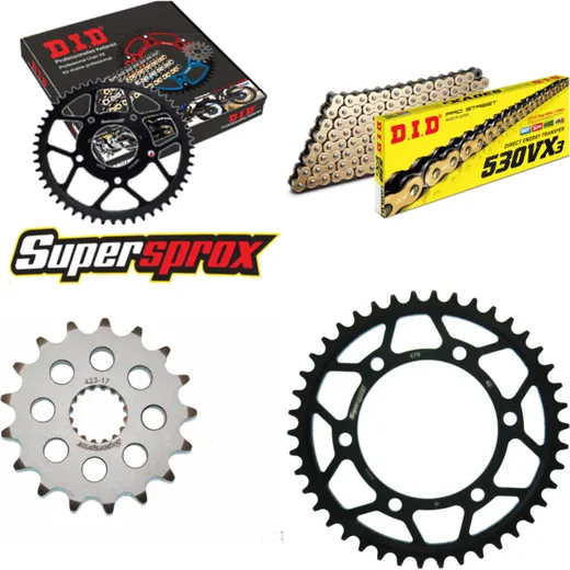 Chain Kit - Steel - for: SUZUKI GSX-R 1000 09-16 17-42-114 DID530VX3(G&B) rivet