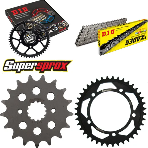 Chain Kit - Steel - for: SUZUKI SV1000 S 03-07 17-40-108 DID530VX3 endless