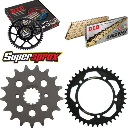 Chain Kit - Steel - for: SUZUKI SV1000 S 03-07 17-40-108 DID530ZVM-X(G&G) endless