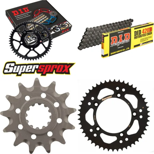 Chain Kit - Steel - for: KTM SX60 98-99/SX65 00-01 13-48-112 DID420D Clip