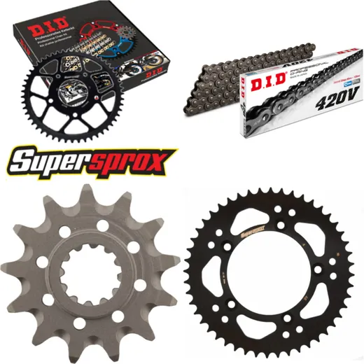 Chain Kit - Steel - for: KTM SX60 98-99/SX65 00-01 13-48-112 DID420V Clip