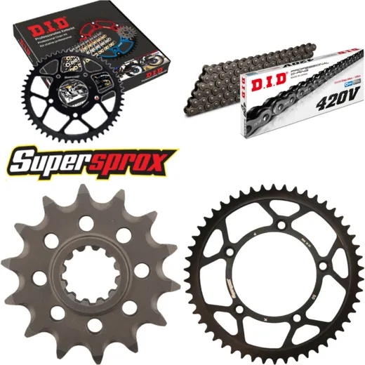 Chain Kit - Steel - for: KTM SX65 02-11 14-50-112 DID420V Clip