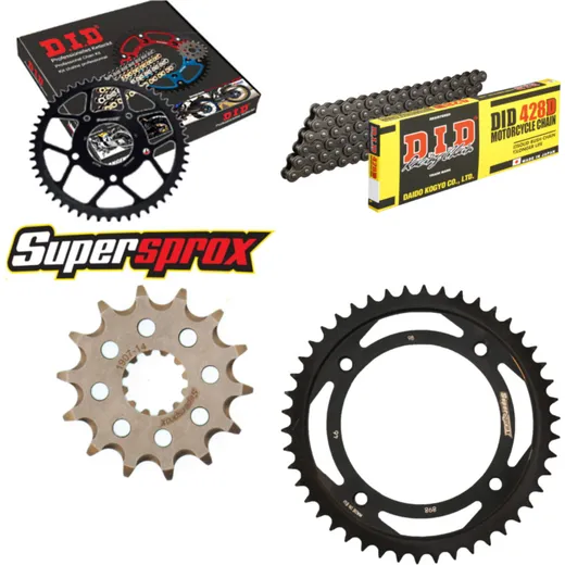 Chain Kit - Steel - for: KTM SX65 12-15 14-46-112 DID428D Clip