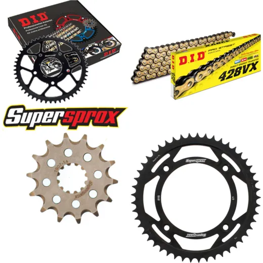 Chain Kit - Steel - for: KTM SX85 19``/16`` 18- 14-49-124 DID428VX(G&B) rivet