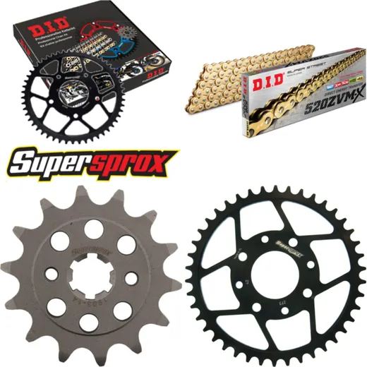 Chain Kit - Steel - for: KTM 200 Duke 11-14 14-42-118 DID520ZVM-X(G&G) endless