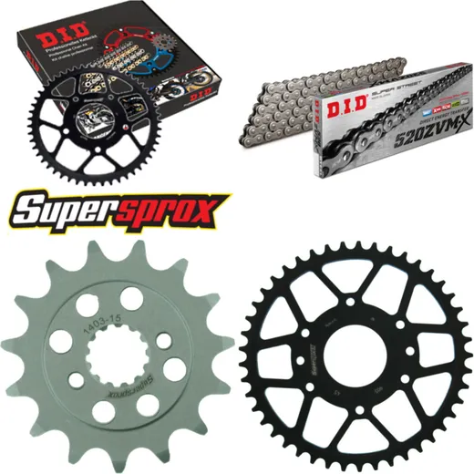 Chain Kit - Steel - for: KTM Duke 13-15/RC 390 13-15 15-45-114 DID520ZVM-X endless