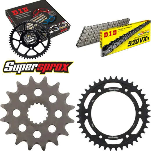 Chain Kit - Steel - for: KTM 625 SXC 03-05 16-40-110 DID520VX3 endless