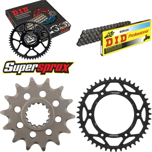 Chain Kit - Steel - for: KTM SXC400 Tiainen Replica 99-00/SXC5 14-45-118 DID520 Clip