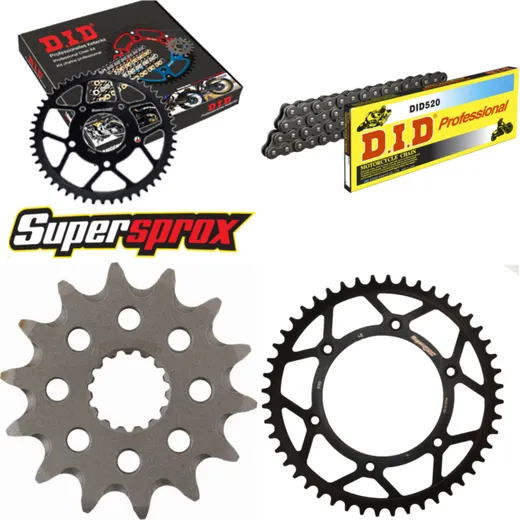 Chain Kit - Steel - for: KTM EGS125 98-99/EXC525 Racing 2T 03- 14-48-118 DID520 Clip
