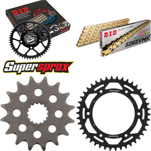 Chain Kit - Steel - for: KTM SXC620 LC4 00-02 16-42-110 DID520ZVM-X(G&G) endless