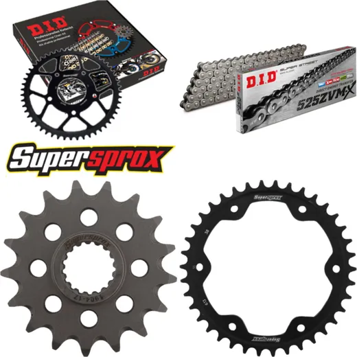 Chain Kit - Steel - for: KTM Super Duke 1290 R 13-15 17-38-112 DID525ZVM-X endless