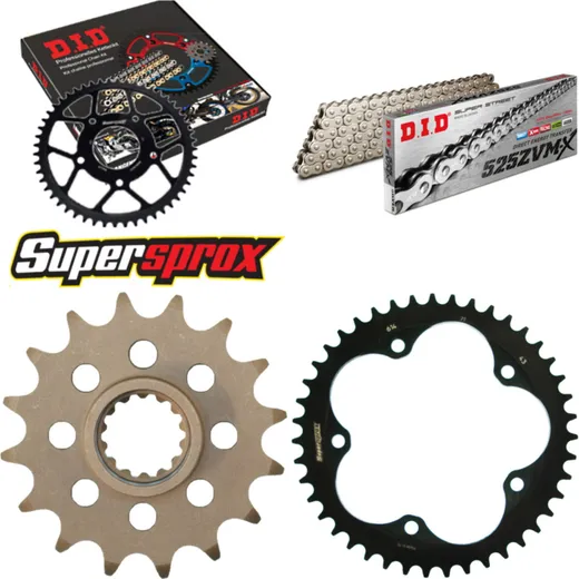 Chain Kit - Steel - for: MV Agusta 675 F3/Brutale 11-14 16-43-114 DID525ZVM-X(S&S) rivet