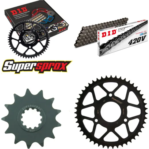 Chain Kit - Steel - for: RIEJU RS2 50 Matrix 03-03 13-47-128 DID420V Clip
