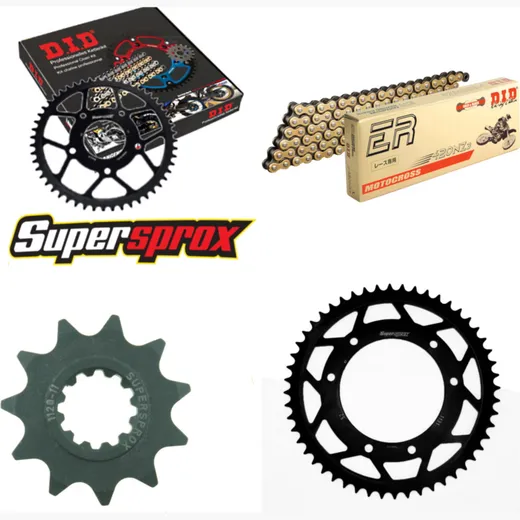Chain Kit - Steel - PEUG/for: RIEJU XP6 Enduro /Track 50 04-06 11-52-128 DID420NZ3(G&B) Clip