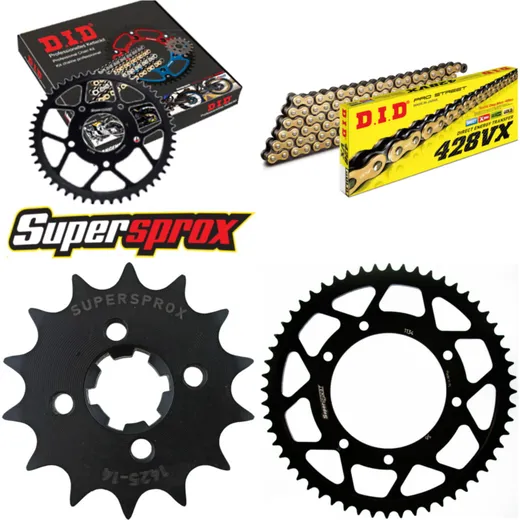 Chain Kit - Steel - for: RIEJU 125 Divers 14-56-136 DID428VX(G&B) endless