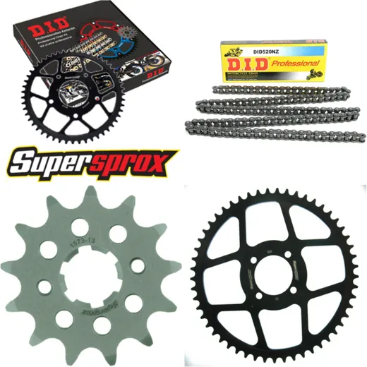 Chain Kit - Steel - for: SACHS Roadster 125 V2 98-03 13-53-120 DID520NZ Clip