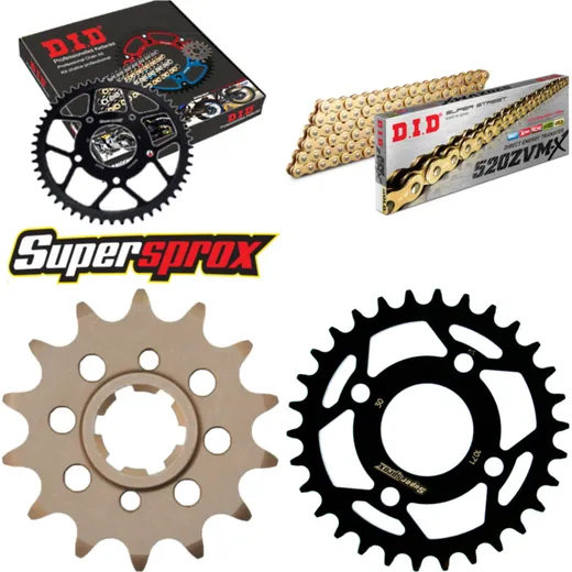 Chain Kit - Steel - for: KYMCO Mxer 150 03-06/MXU150 07-08 14-30-078 DID520ZVM-X(G&G) endless