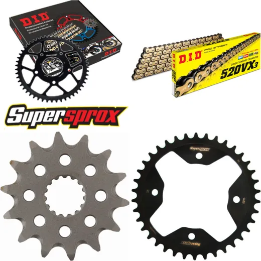 Chain Kit - Steel - for: POLARIS Outlaw 450 MXR /S 08-11 14-38-098 DID520VX3(G&B) endless