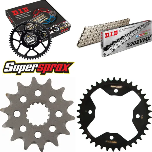Chain Kit - Steel - for: POLARIS Outlaw 450 MXR /S 08-11 14-38-098 DID520ZVM-X(S&S) rivet
