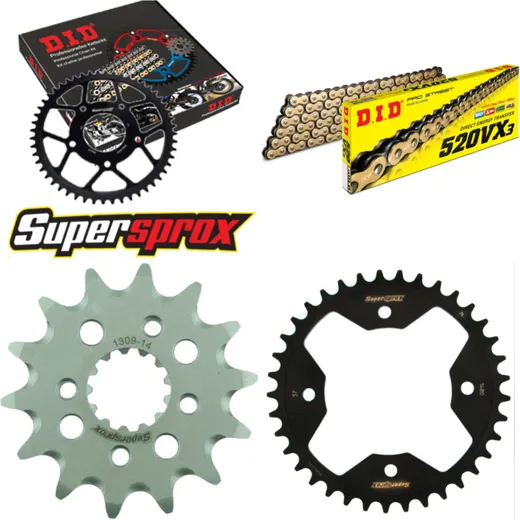 Chain Kit - Steel - for: POLARIS Predator 500 03-04 14-37-094 DID520VX3(G&B) Clip