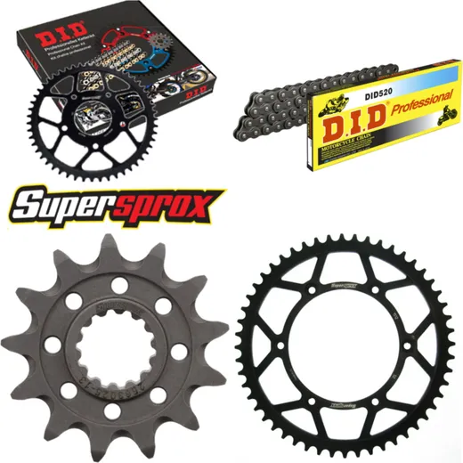 Kettensatz Stahl für: Gas Gas EC125 97-99 13-52-118 DID520 Clip