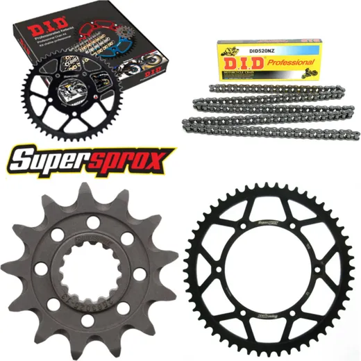 Kettensatz Stahl für: Gas Gas EC125 97-99 13-52-118 DID520NZ Clip