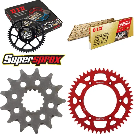 Kettensatz Alu rot für: BETA RR430 Enduro 13-15/RR450 End 13-48-112 DID520ERT2(G&G) Clip