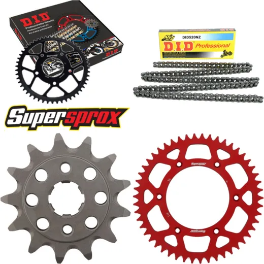 Chain Kit - ALU - red HM CRF230 Easy 04-06 13-50-110 DID520NZ Clip
