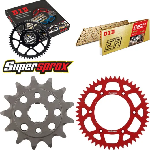 Kettensatz Alu rot HM CRF230 Easy 04-06 13-50-110 DID520ERT2(G&G) Clip