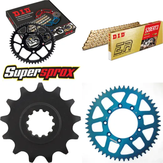 Kettensatz Alu blau TM Cross 125 03-12 13-51-114 DID520ERT2(G&G) Clip