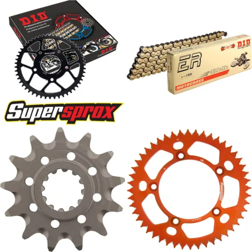 Chain Kit - ALU - orange for: KTM SX60 98-99/SX65 00-01 13-48-112 DID420NZ3(G&B) Clip