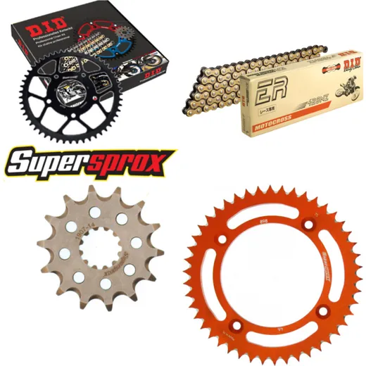 Chain Kit - ALU - orange for: KTM SX85 17``/14`` 03-17 14-46-120 DID428NZ(G&B) Clip