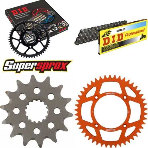 Chain Kit - ALU - orange for: KTM Freeride 13-16 14-46-110 DID520 Clip