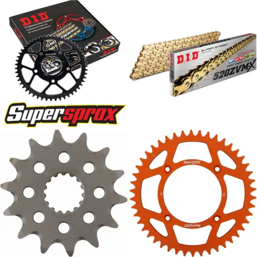 Chain Kit - ALU - orange for: KTM Freeride 13-16 14-46-110 DID520ZVM-X(G&G) endless