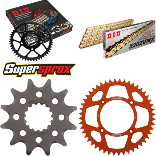 Chain Kit - ALU - orange for: KTM Freeride 13-16 12-48-110 DID520ZVM-X(G&G) endless