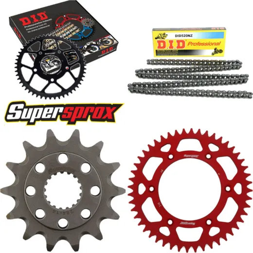 Chain Kit - ALU - red for: HONDA CR250 R 02-02 14-48-114 DID520NZ Clip