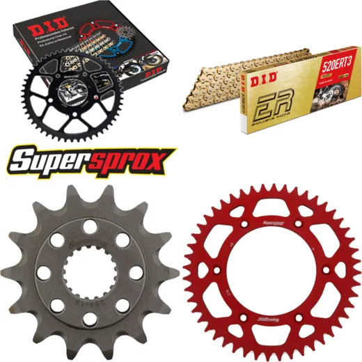 Chain Kit - ALU - red for: HONDA CR250 R 02-02 14-48-114 DID520ERT2(G&G) Clip