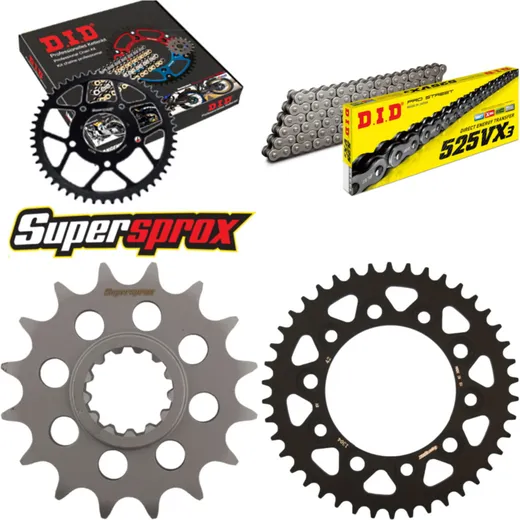 Chain Kit - ALU - black for: HONDA CBF600 /N /S 08-13 16-42-124 DID525VX3 endless