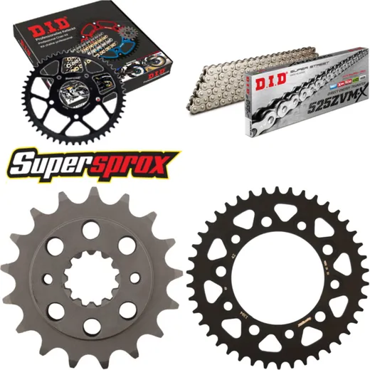 Chain Kit - ALU - black for: HONDA VT750 DC1 Black Widow 0 17-42-122 DID525ZVM-X(S&S) endless