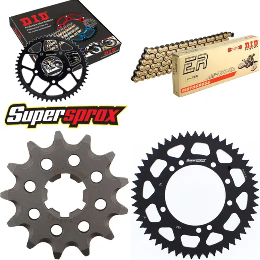 Kettensatz Alu schwarz für: KAWASAKI KX80 19``/16`` >42 13-51-124 DID420NZ3(G&B) Clip