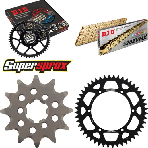 Chain Kit - ALU - black for: KAWASAKI KX125 98-99 12-48-112 DID520ZVM-X(G&G) endless