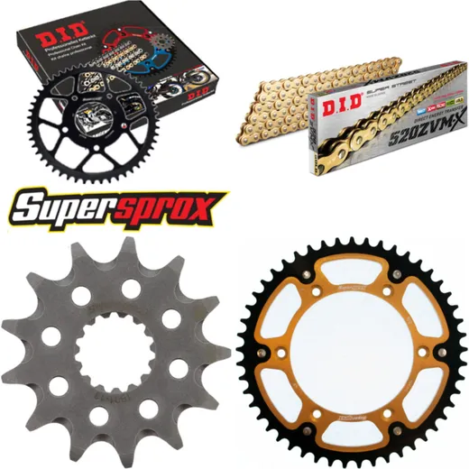 Chain Kit Stealth gold for: BETA RR300 Enduro 12-15/RR35 13-49-114 DID520ZVM-X(G&G) endless