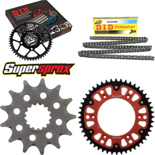 Chain Kit Stealth red for: BETA RR430 Enduro 13-15/RR450 13-48-112 DID520NZ Clip