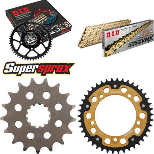 Chain Kit Stealth gold for: TRIUMPH America 800 02-06 17-42-112 DID525ZVM-X(G&G) rivet