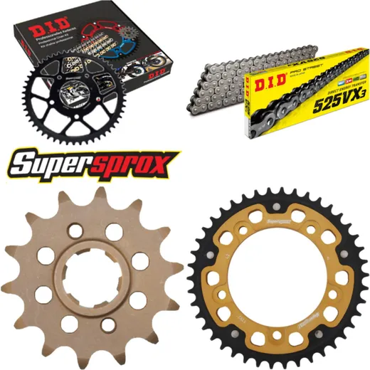 Chain Kit Stealth gold for: TRIUMPH Speedmaster 800 03-04 16-42-112 DID525VX3 endless