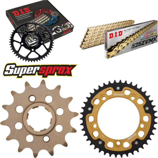 Chain Kit Stealth gold for: TRIUMPH Speedmaster 800 03-04 16-42-112 DID525ZVM-X(G&G) rivet